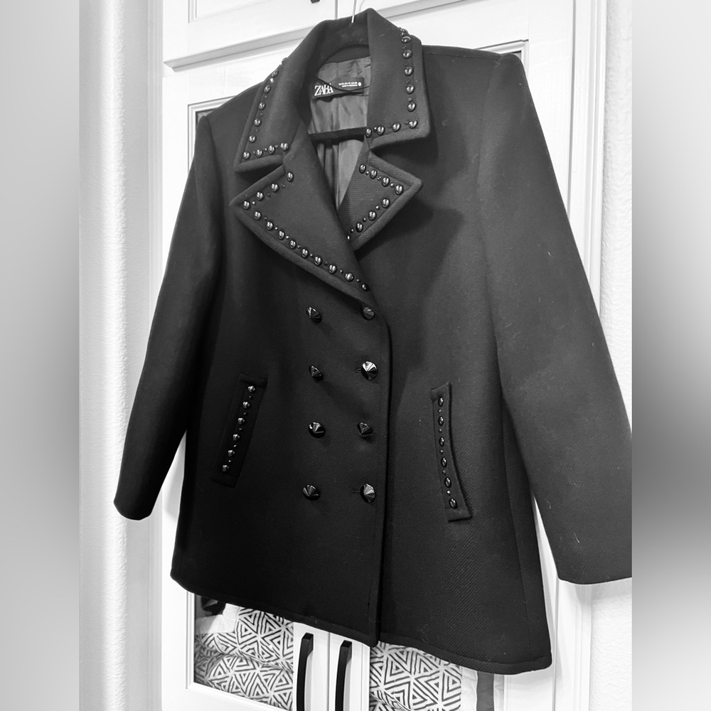Zara Wool Peacoat